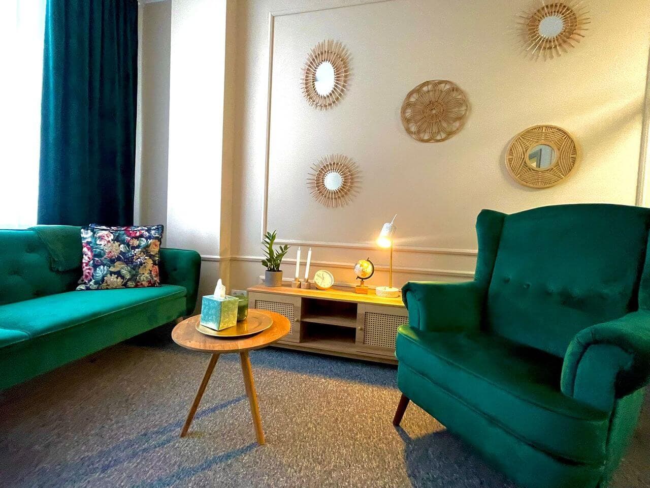 Gabinet psychologiczny mgr Kornelii Gruszczyńskiej w Kielcach - przestrzeń do terapii indywidualnej