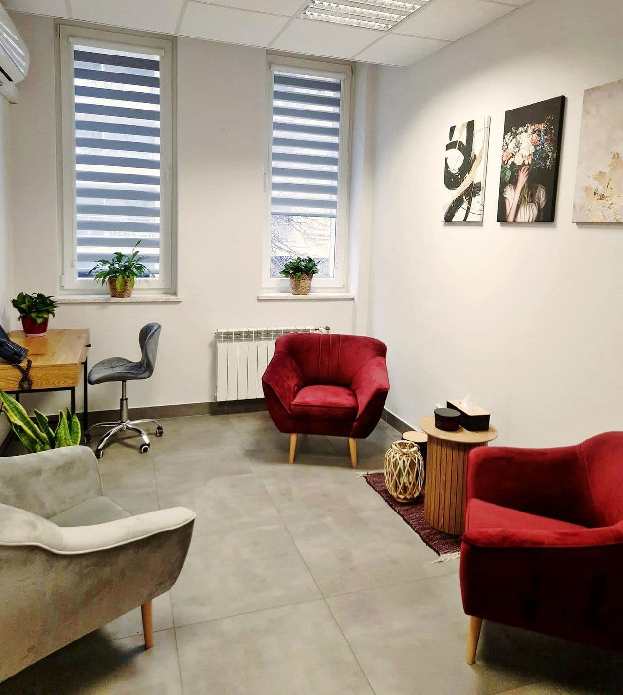 Przestrzeń terapeutyczna - gabinet psychologiczny Kornelii Gruszczyńskiej przy ul. Barwinek w Kielcach